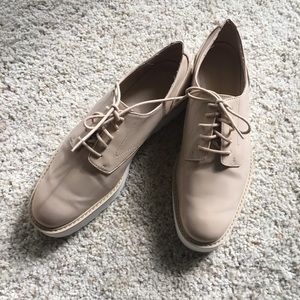 Zara Platform Patent Leather Loafers / Creepers